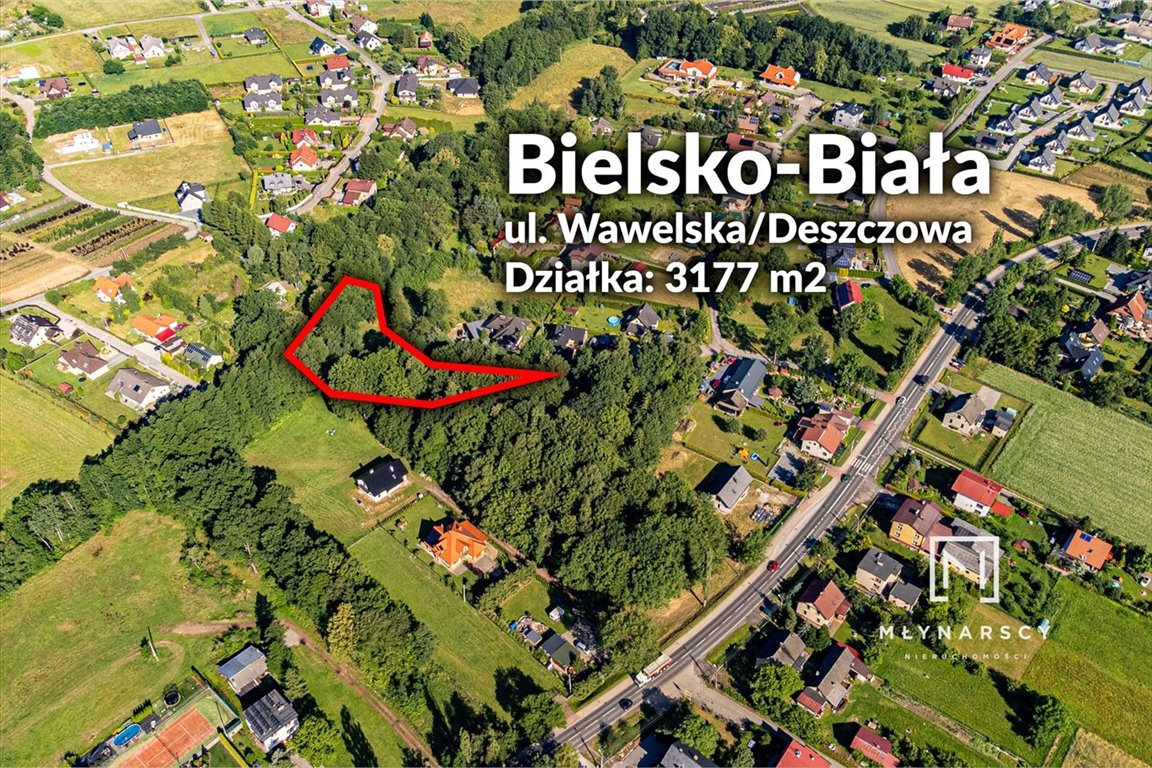 Działka budowlana na sprzedaż Bielsko-Biała, Hałcnów  3 177m2 Foto 1