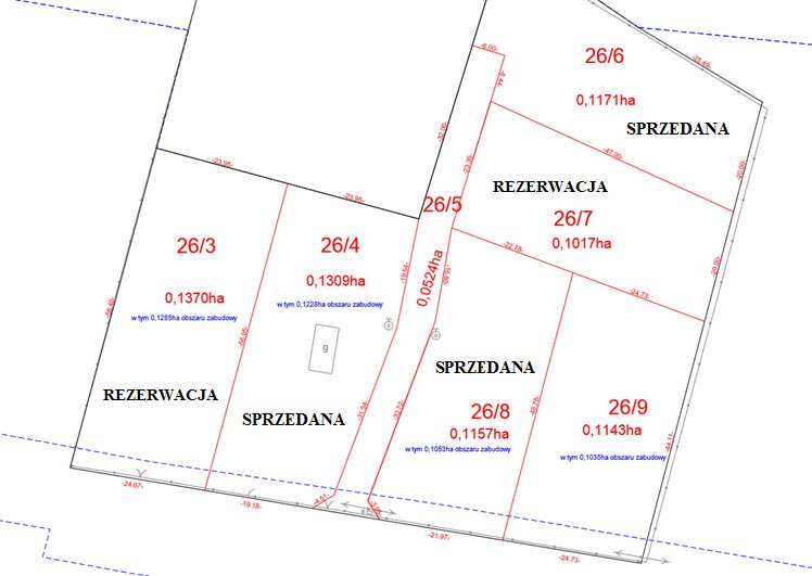 Działka budowlana na sprzedaż Albinów  1 143m2 Foto 2