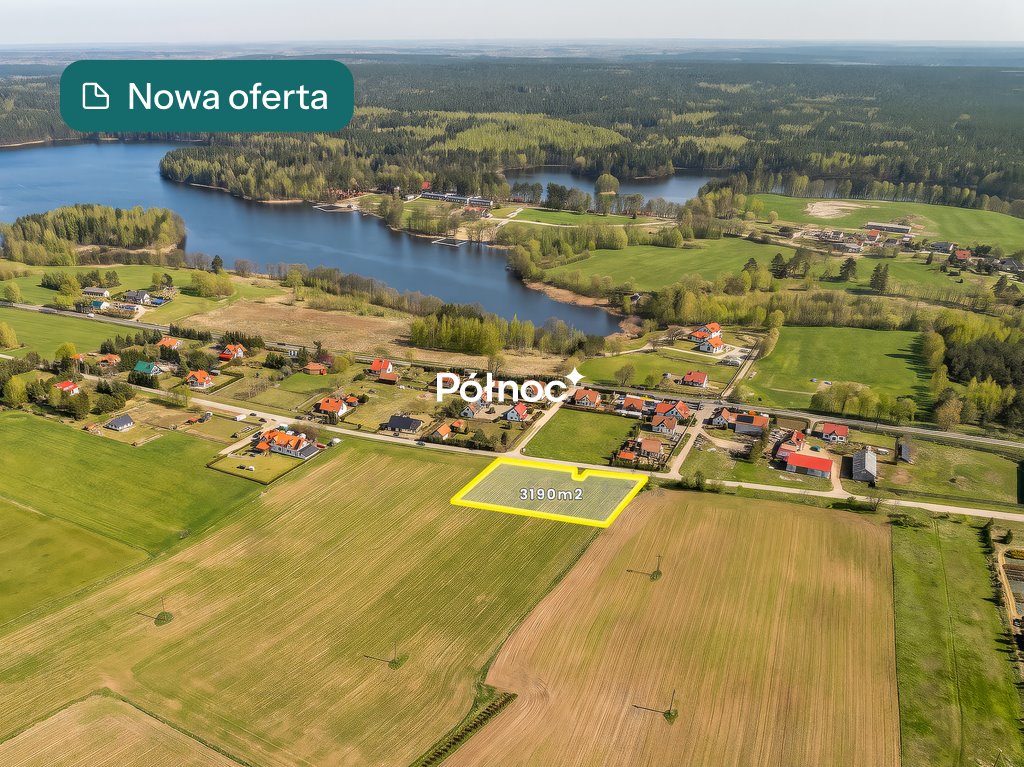 Na sprzedaż działka 3190 m² w Pieckach - idealna pod dom i biznes Piecki  3 190m2 Foto 1