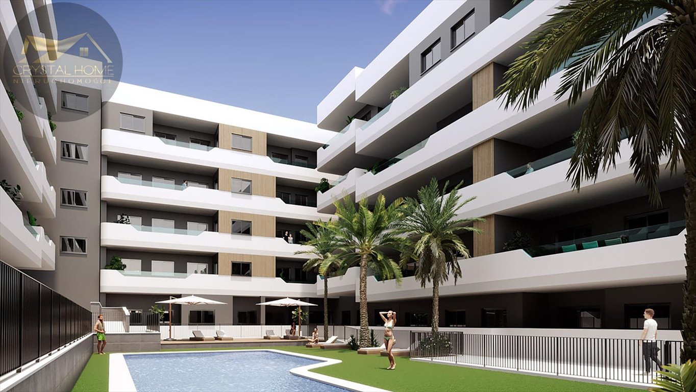 Nowoczesny apartament z basenem i solarium w Santa Pola Hiszpania, Santa Pola  77m2 Foto 1