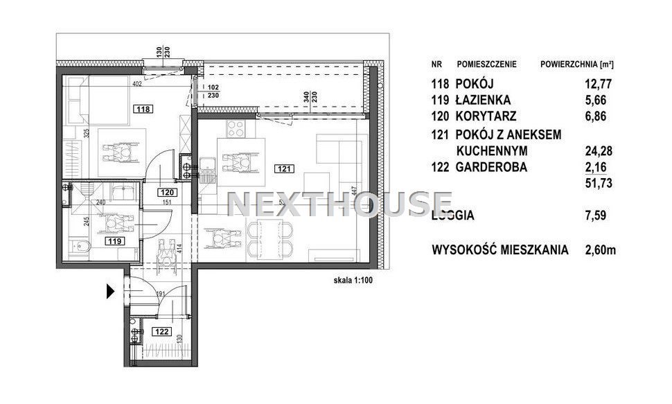 Mieszkanie dwupokojowe na sprzedaż Tychy  42m2 Foto 3