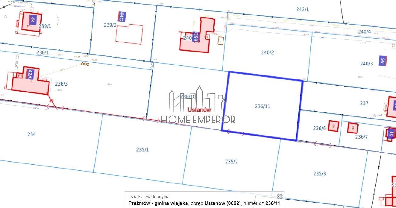 Działka budowlana na sprzedaż Ustanów, Kasztanów  1 200m2 Foto 2