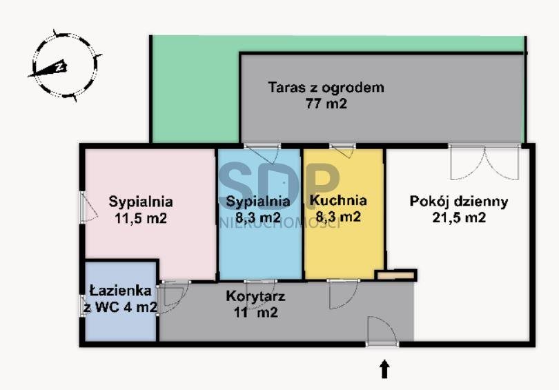 Mieszkanie trzypokojowe na sprzedaż Wrocław, Fabryczna, Żerniki, Heinricha Lauterbacha  65m2 Foto 4