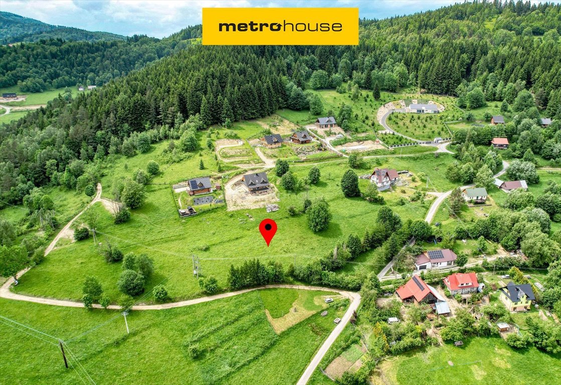 Działka budowlana z widokiem na góry i las, prąd, MPZP Zawoja  868m2 Foto 1