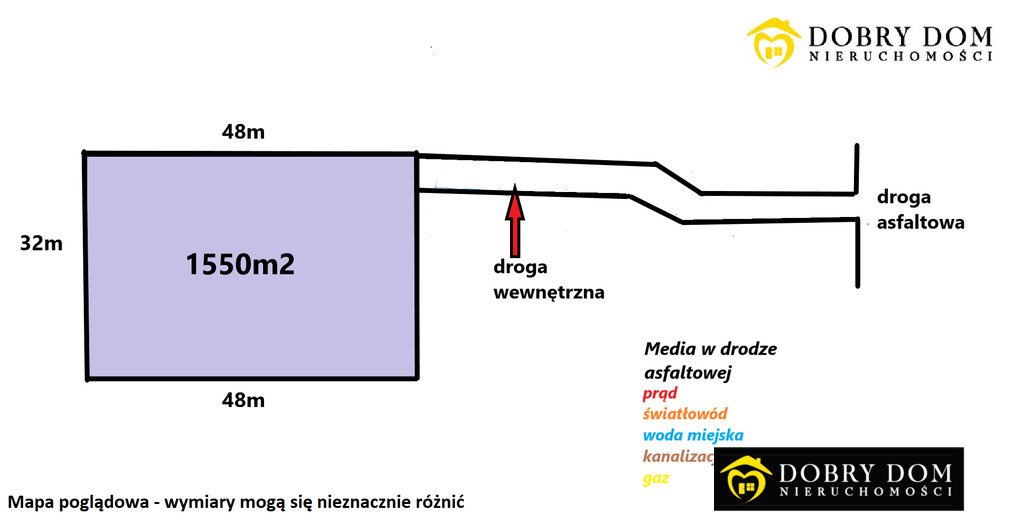 Działka 1550 m² pod zabudowę w spokojnej okolicy Ogrodniczki  1 550m2 Foto 1
