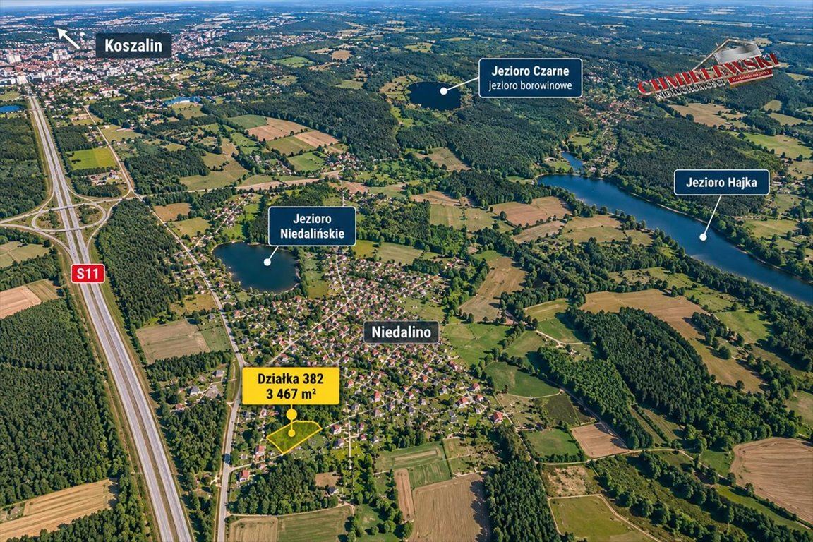 Działka 3467 m² w Czacz z potencjałem inwestycyjnym - polecam! Niedalino, Czacz, Czacz, Czacz  3 467m2 Foto 1