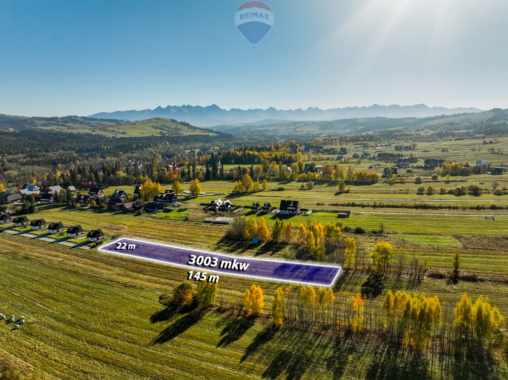 Działka 3003 m² w Białce Tatrzańskiej, las, media, blisko Termów Białka Tatrzańska  3 003m2 Foto 1