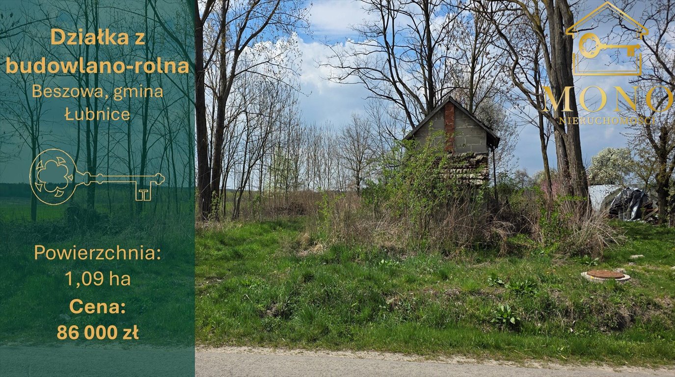 Działka 1,09 ha z budynkiem i dużym potencjałem inwestycyjnym Beszowa  10 900m2 Foto 1