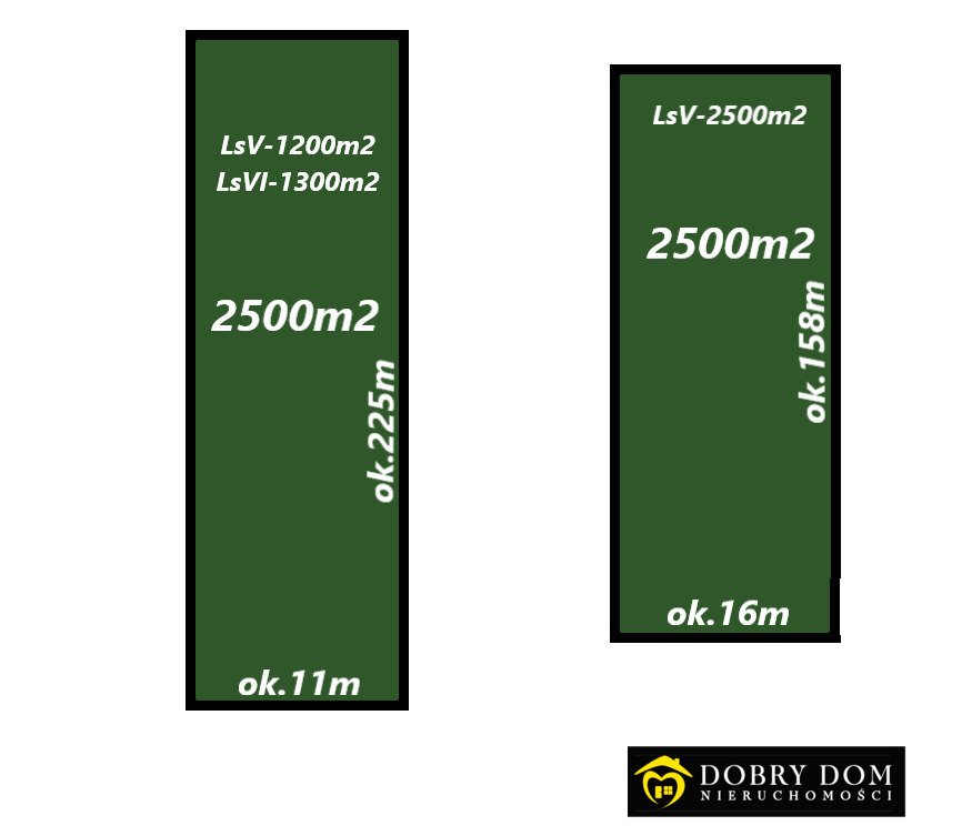 Dwie leśne działki w Trzcianach - dostęp z drogi gruntowej Boguszewo  5 000m2 Foto 1