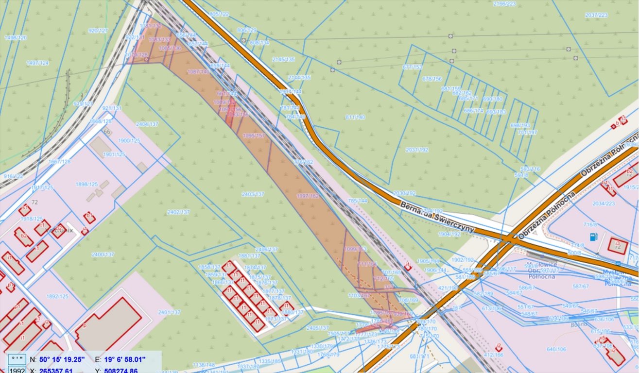 Działka inna na sprzedaż Mysłowice, Obrzeżna Północna  18 588m2 Foto 1
