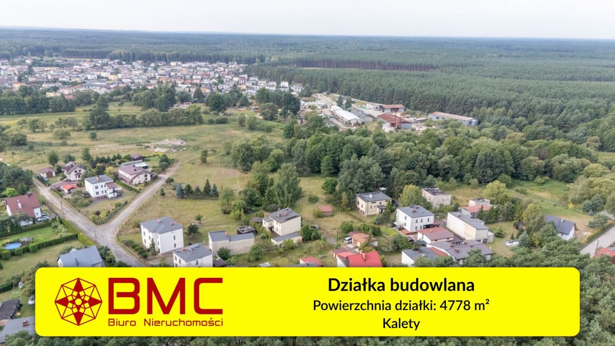 Działka budowlana 4778 m2 w Kaletach, media, lasy Kalety, Asnyka  4 778m2 Foto 1