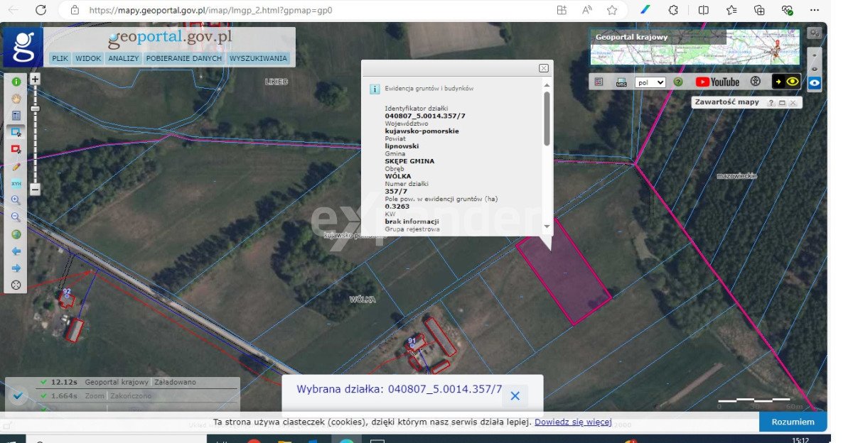 Działka 3263 m² pod dom w pięknej, cichej okolicy Wólka, Rumunki Wólczańskie  3 263m2 Foto 1