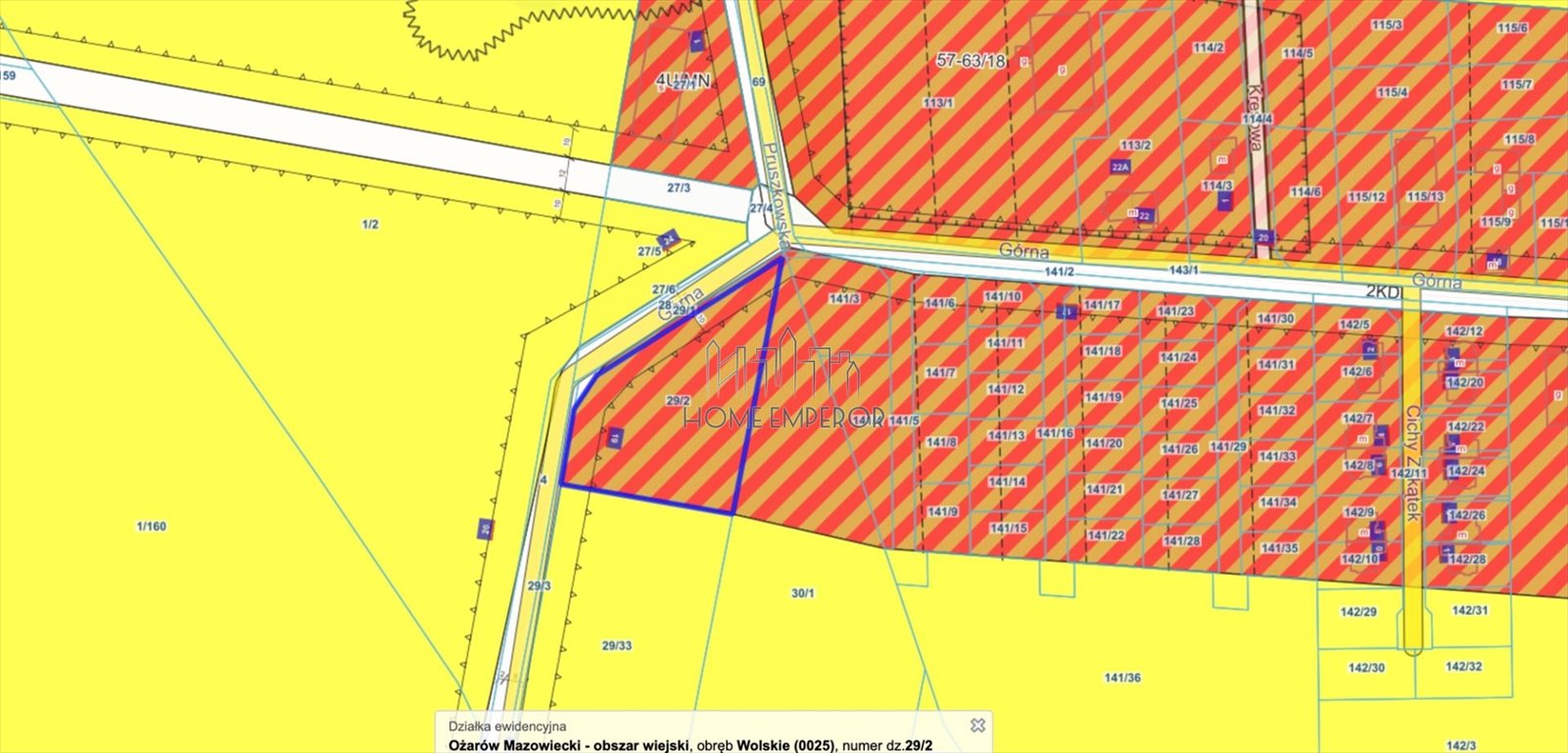 Działka budowlana na sprzedaż Wolskie, Górna  4 066m2 Foto 1