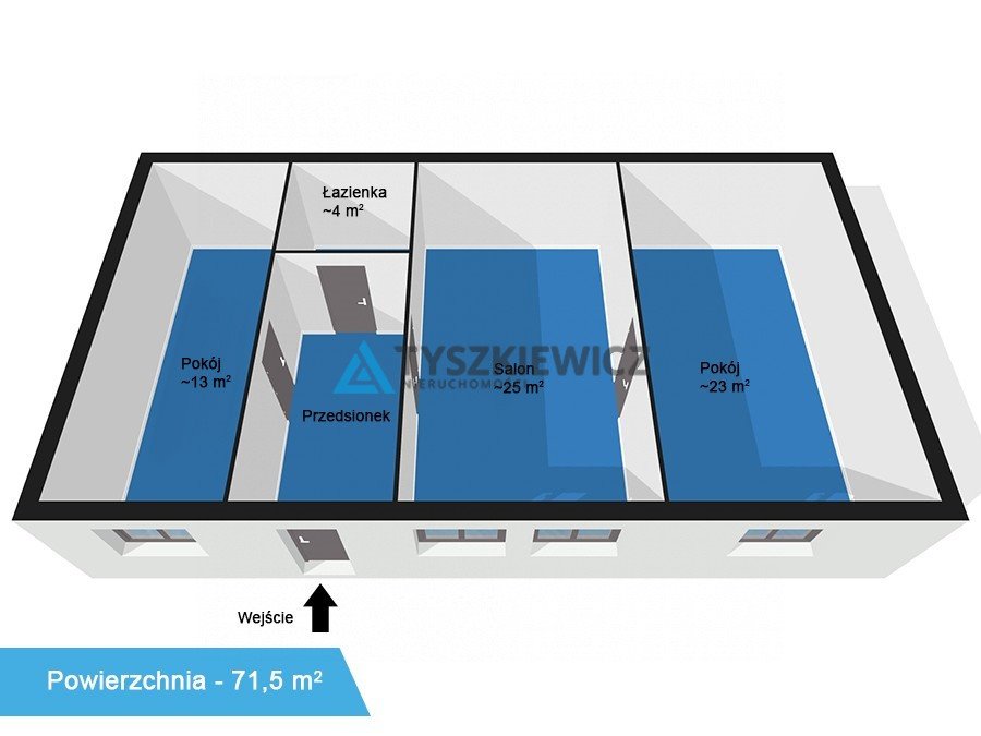 Mieszkanie trzypokojowe na sprzedaż Gdynia, Mały Kack, Druskiennicka  72m2 Foto 6