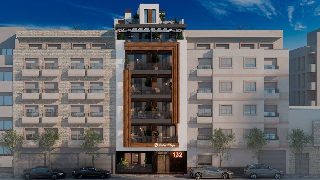 Nowoczesne 1-2 pok. apartamenty z tarasami w centrum Torrevieja Hiszpania, Torrevieja  54m2 Foto 1