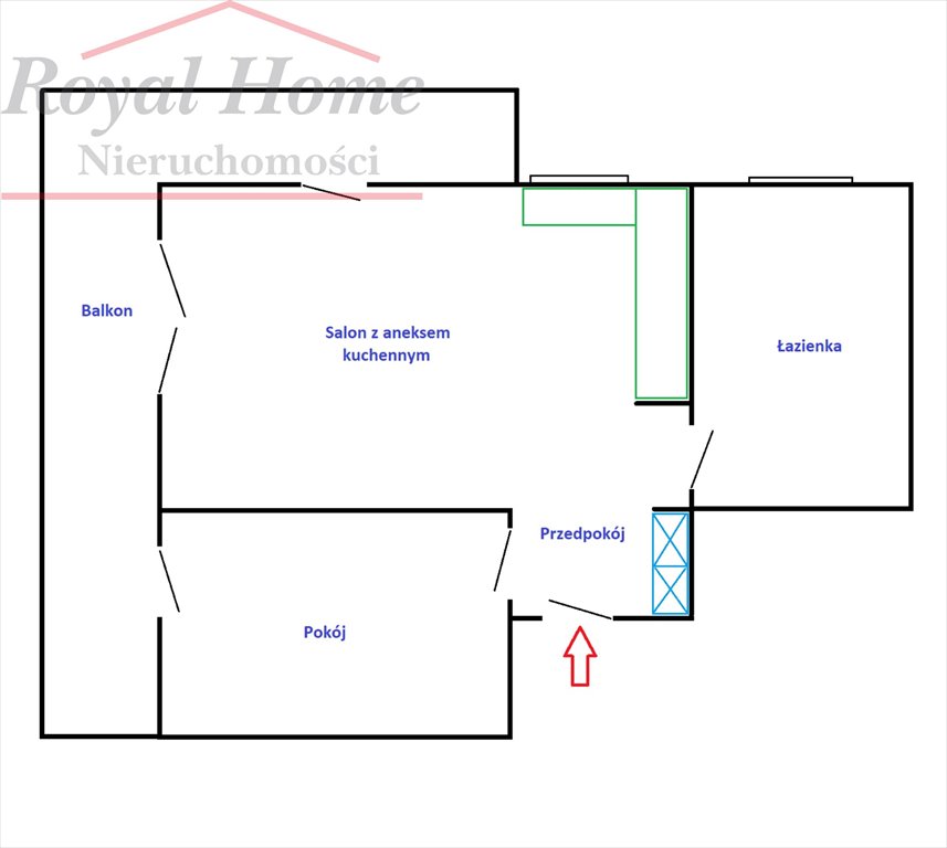 Mieszkanie dwupokojowe na sprzedaż Wrocław, Fabryczna, Stabłowice, Olbrachtowska  42m2 Foto 13