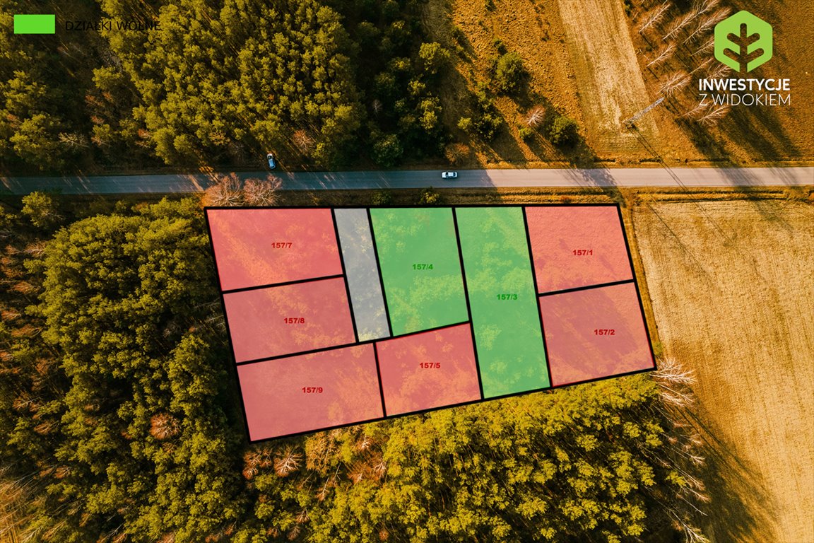 Sprzedam działkę 1087 m² w Makowie Mazowieckim z lasem Maków Mazowiecki, Ostatnie 2 działki - 11 min od Makowa Mazowieckiego!  1 087m2 Foto 1