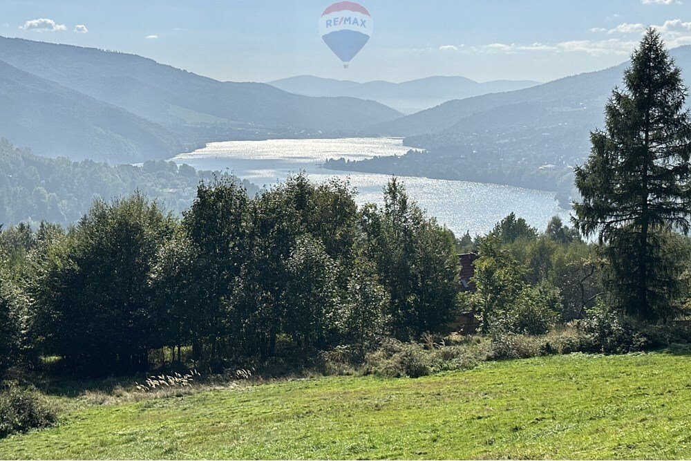 Działka z panoramicznym widokiem na góry i jezioro, prywatność Międzybrodzie Bialskie  2 818m2 Foto 1