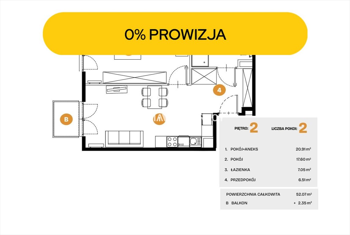 Na sprzedaż nowoczesne 2-pokojowe mieszkanie z ogródkiem i tarasem Kraków, Bronowice, Bronowice, Na Błonie  38m2 Foto 1
