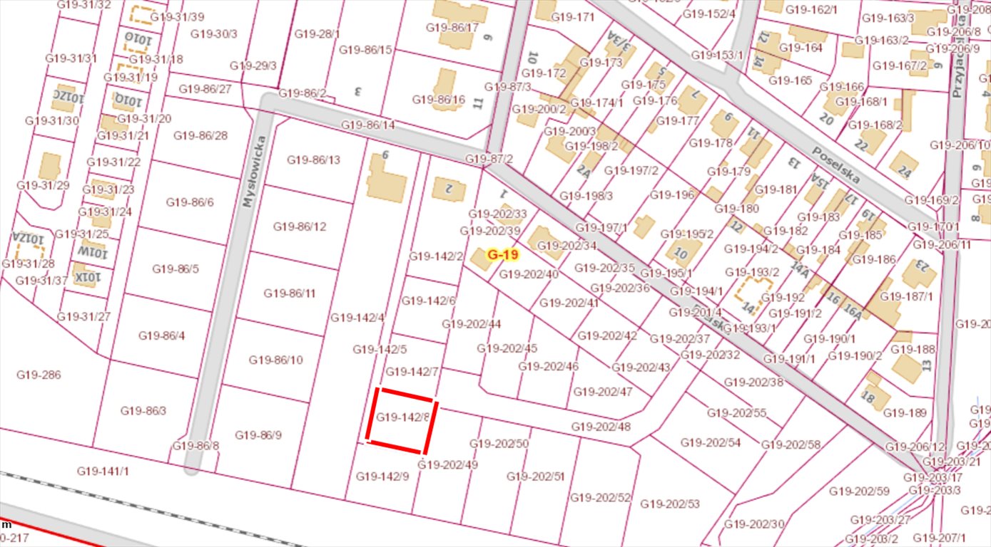 Działka budowlana 811 m² w Łodzi Górnej z mediami Łódź, Górna, Młynek, Mysłowicka  811m2 Foto 1