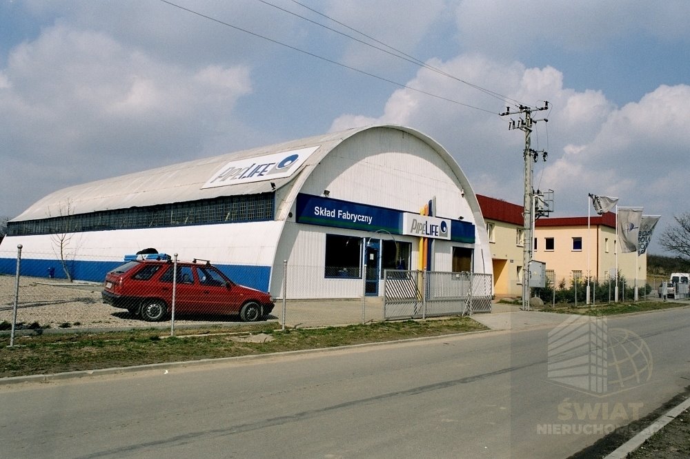 Hala 460 m² z biurem i parkingiem, widoczna na narożniku Mierzyn  460m2 Foto 1