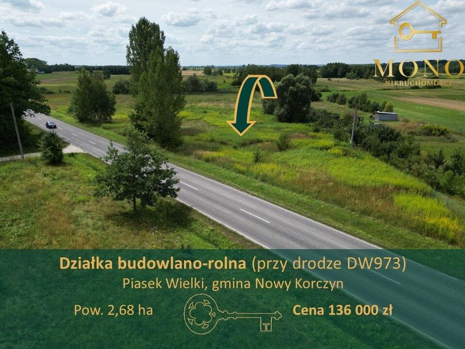 Działka budowlana na sprzedaż Piasek Wielki  26 800m2 Foto 1