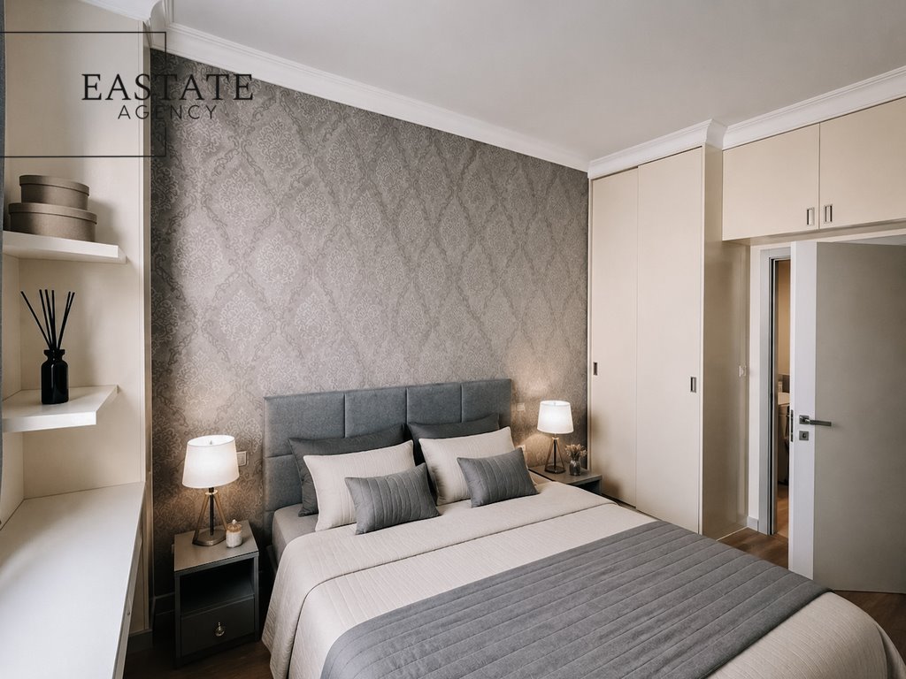 Nowoczesny apartament 48 m² z balkonem i widokiem na centrum Warszawy Warszawa, Śródmieście, Widok  48m2 Foto 1