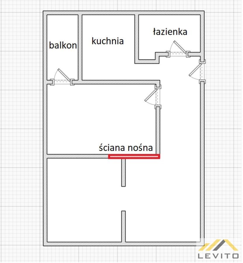 Mieszkanie trzypokojowe na sprzedaż Łaziska Górne, Mickiewicza  46m2 Foto 2