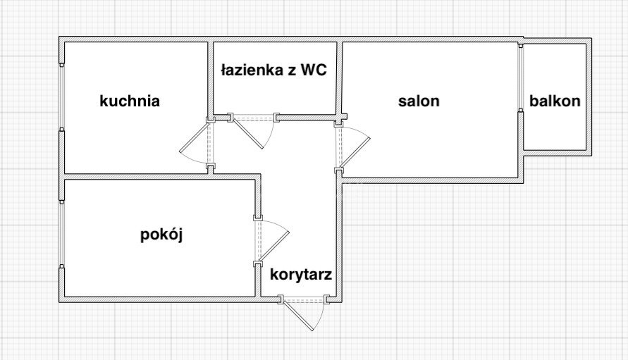 Mieszkanie dwupokojowe na sprzedaż Chełm, Aleja Żołnierzy I Armii Wojska Polskiego  40m2 Foto 6