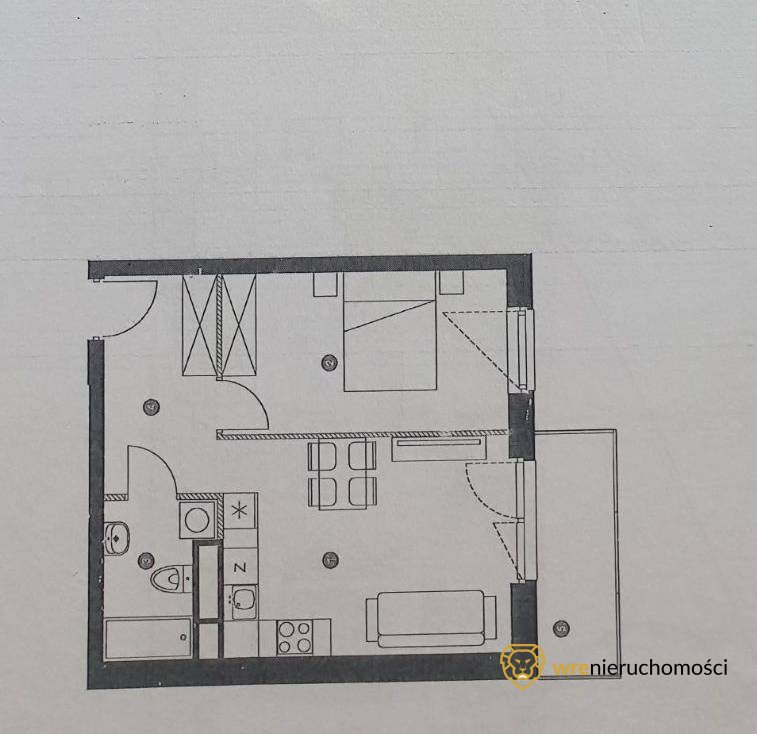 Mieszkanie dwupokojowe na sprzedaż Wrocław, Nowy Dwór  43m2 Foto 2