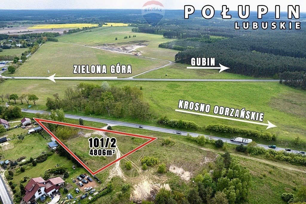 Działka budowlana na sprzedaż Połupin, Krośnieńska  4 086m2 Foto 6