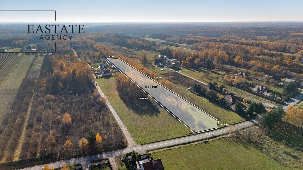 Do sprzedania działka budowlana 9278 m² z mediami w Kaleń Kaleń  9 278m2 Foto 1