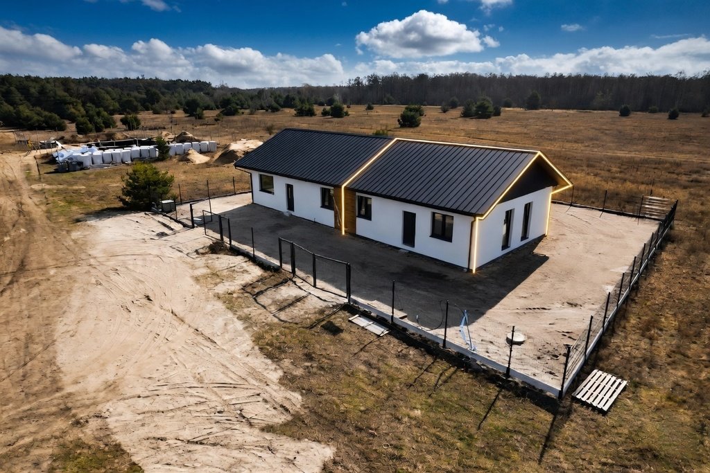Nowy dom z ogrodem, gotowe pod ogrzewanie, 70 m² Borowiczki-Pieńki  70m2 Foto 1