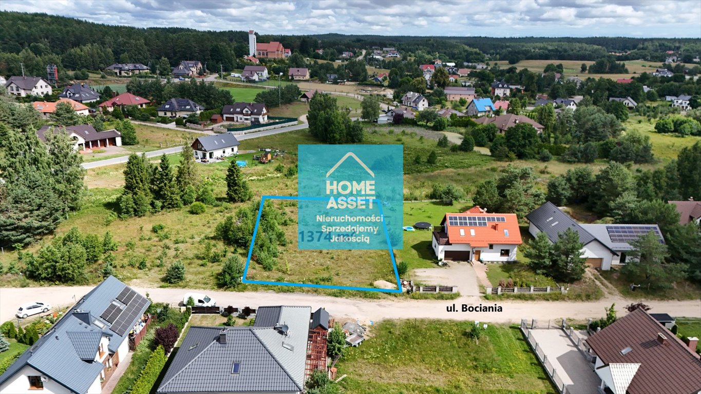 Działka budowlana 1374 m² z mediami, MPZP - polecam Koleczkowo, Bociania  1 374m2 Foto 1