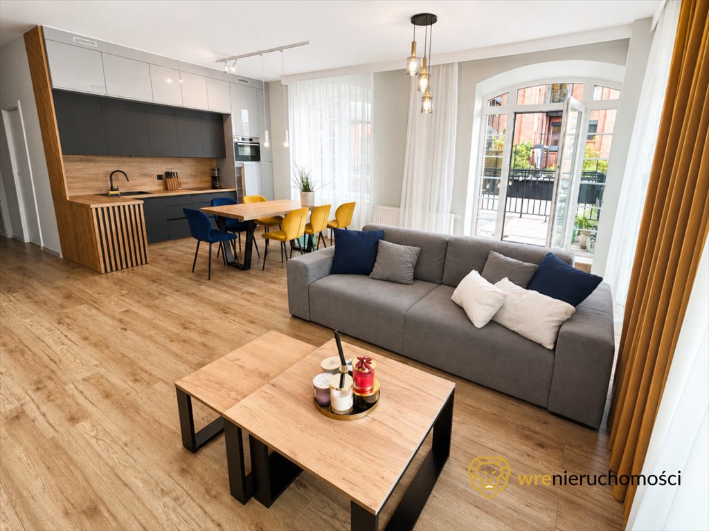 Na wynajem przestronne 65 m² apartament z tarasem w prestiżowej inwestycji Wrocław, Różanka, Młynarska  65m2 Foto 1
