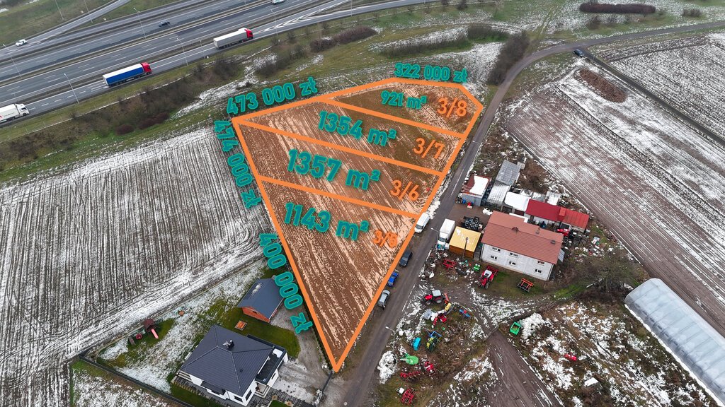 Działka budowlana na sprzedaż Poznań, Krzesiny, Krzesiny, Rudzka  921m2 Foto 1