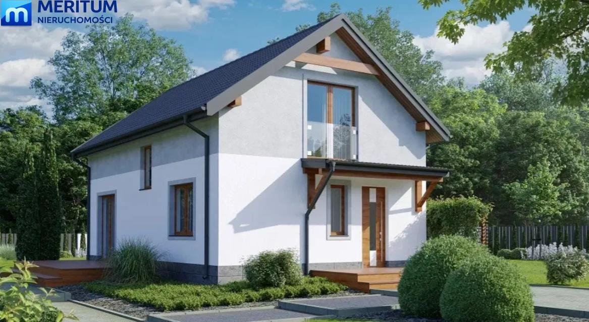 Nowoczesny dom 92m2 z ogrzewaniem podłogowym i dużą działką Adamów  92m2 Foto 1