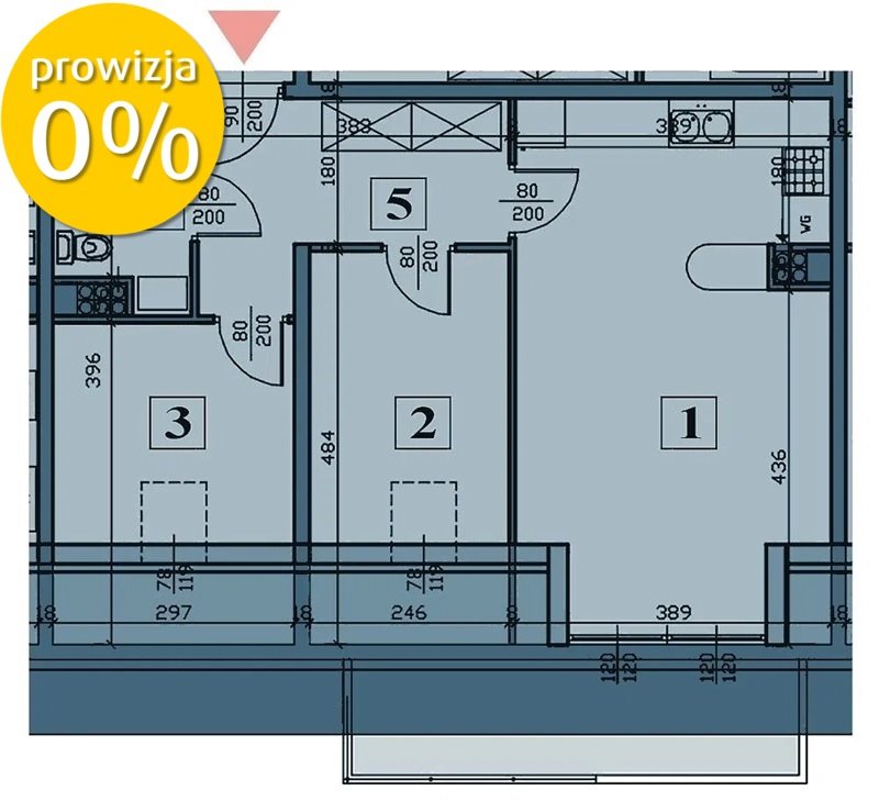 Mieszkanie trzypokojowe na sprzedaż Wrocław, Krzyki, Zwycięska  46m2 Foto 11