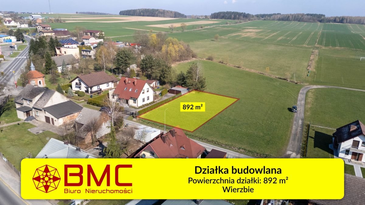 Działka budowlana 892 m² w Wierzbiu – idealna pod dom! Wierzbie, św. Anny  892m2 Foto 1
