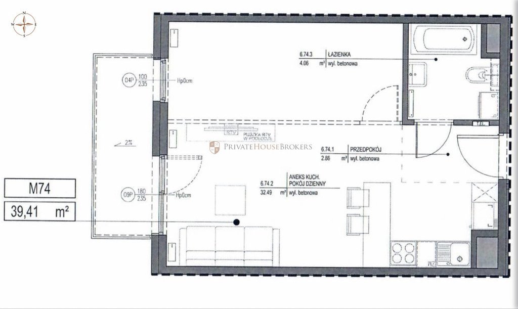 Mieszkanie dwupokojowe na sprzedaż Kraków, Azory, Azory, Bolesława Czerwieńskiego  39m2 Foto 11