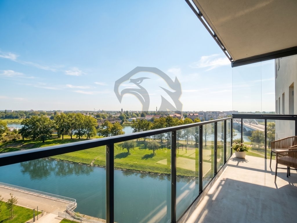 Polecam stylowe 34,62 m² z widokiem na Odrę i Browary Wrocław  35m2 Foto 1