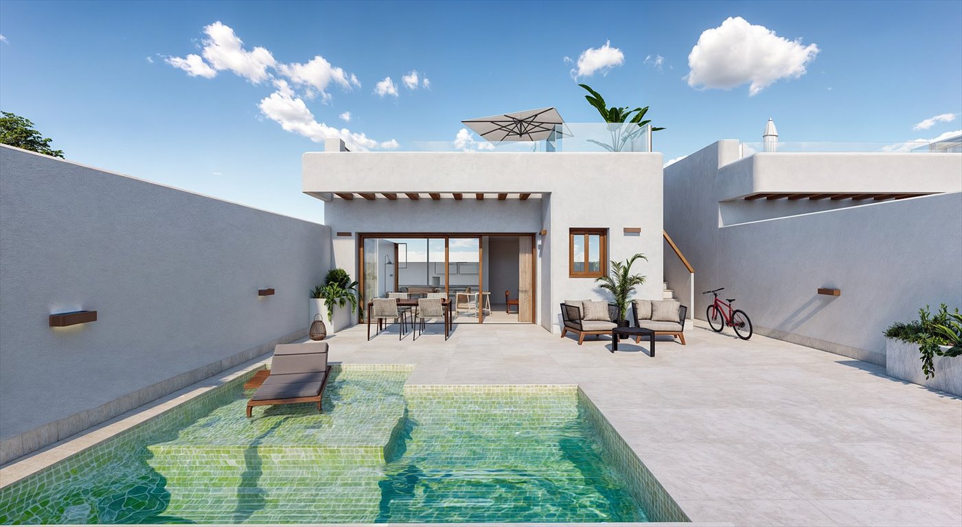 Ekskluzywne wille z basenem i solarium w Torre Pacheco Hiszpania, Torre-Pacheco Centro, Torre-Pacheco Centro, Torre-Pacheco, Murcia  90m2 Foto 1