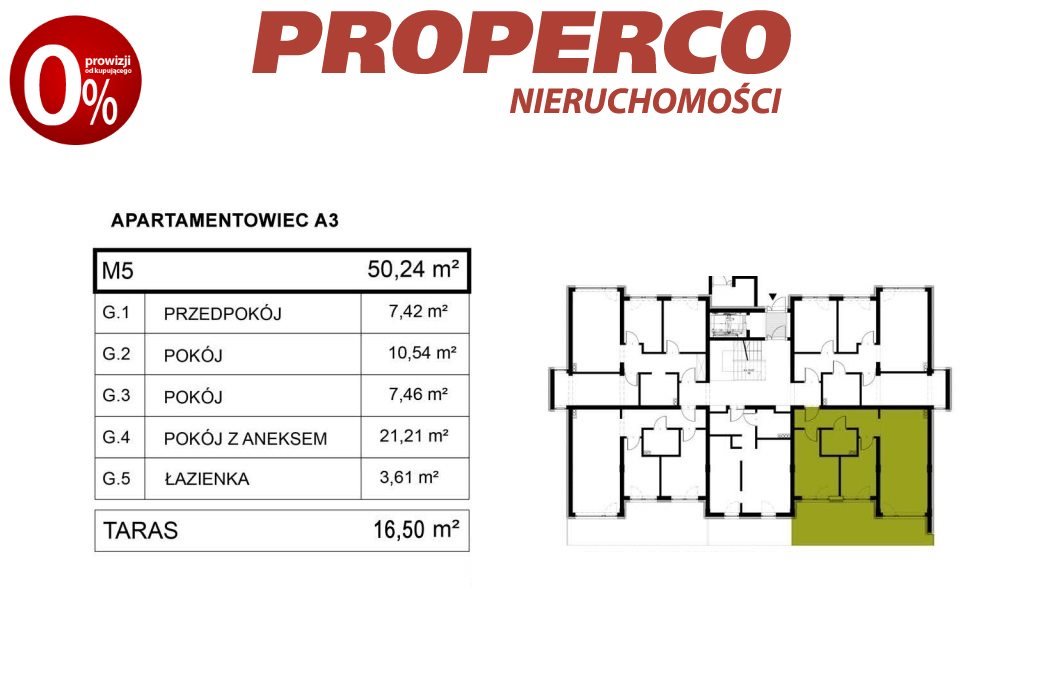 Mieszkanie trzypokojowe na sprzedaż Pińczów  50m2 Foto 12