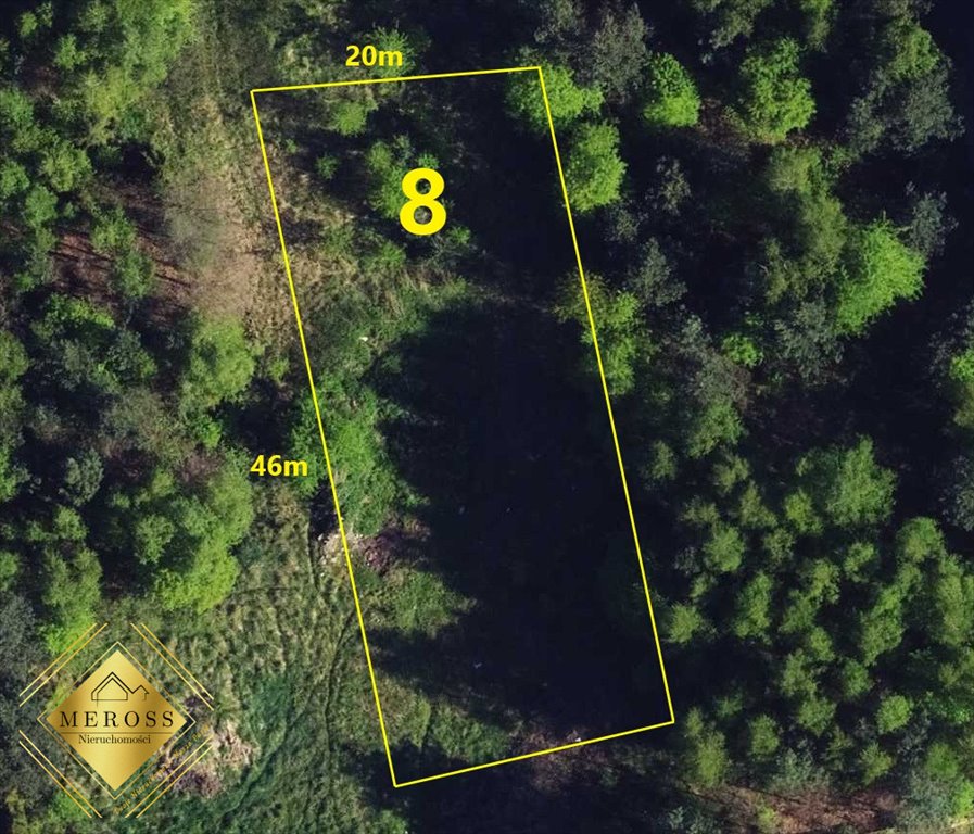 Działka 923 m² w Gorzelnia z mediami przy drodze Gorzelnia  923m2 Foto 1