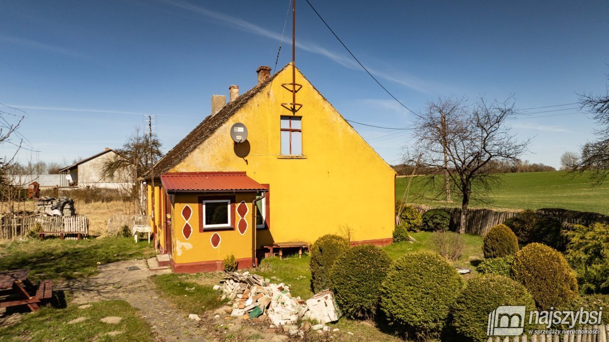 Dom do remontu w spokojnej okolicy, 81,5 m2, ogród Przybiernowo, Pruszewska  82m2 Foto 1