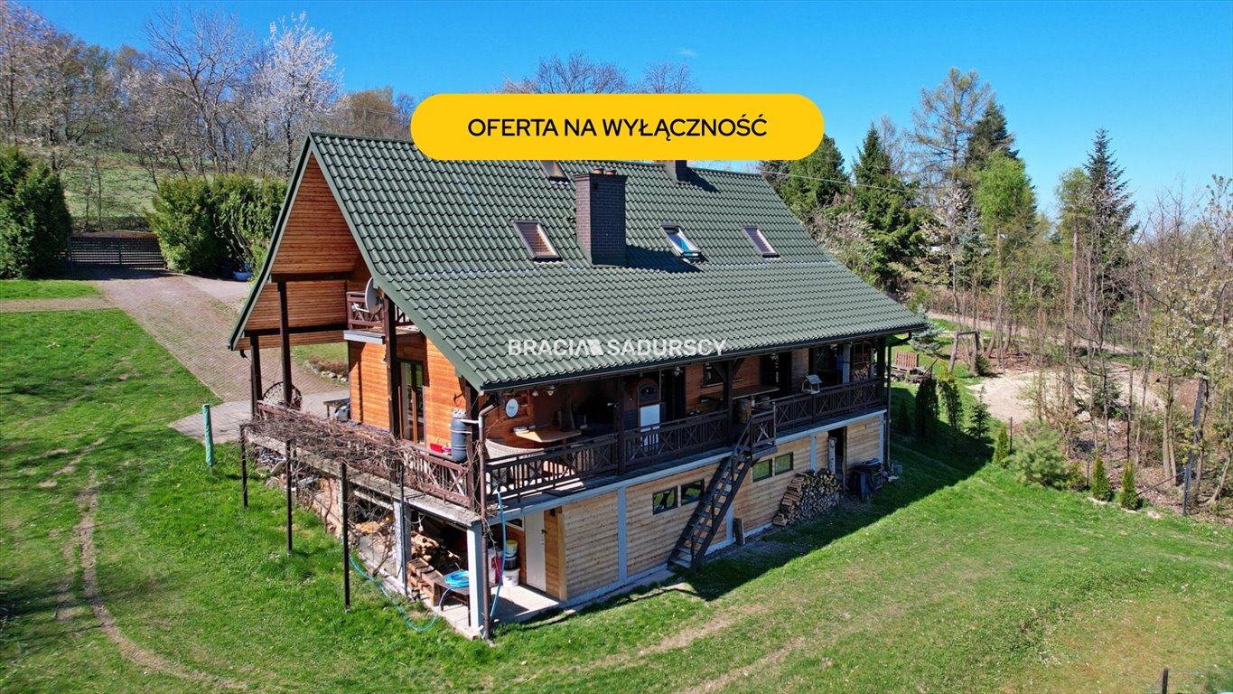 Urokliwy dom z widokiem na Beskid Wyspowy, 133 m2 Kamionna  133m2 Foto 1