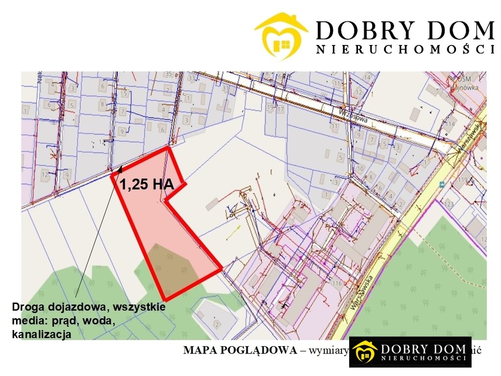 Duża działka inwestycyjna z pełnym uzbrojeniem (woda, prąd, kanalizacja) Hajnówka  12 590m2 Foto 1