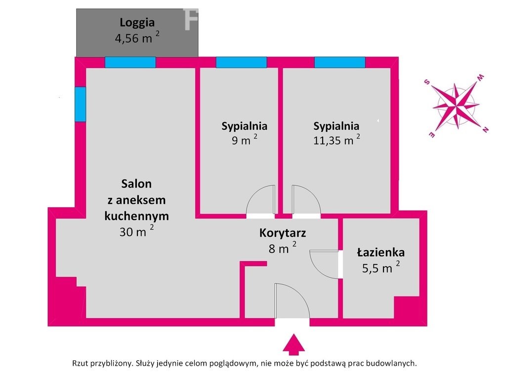 Mieszkanie trzypokojowe na sprzedaż Gdańsk, Piecki-Migowo, Stanisława Lema  63m2 Foto 5