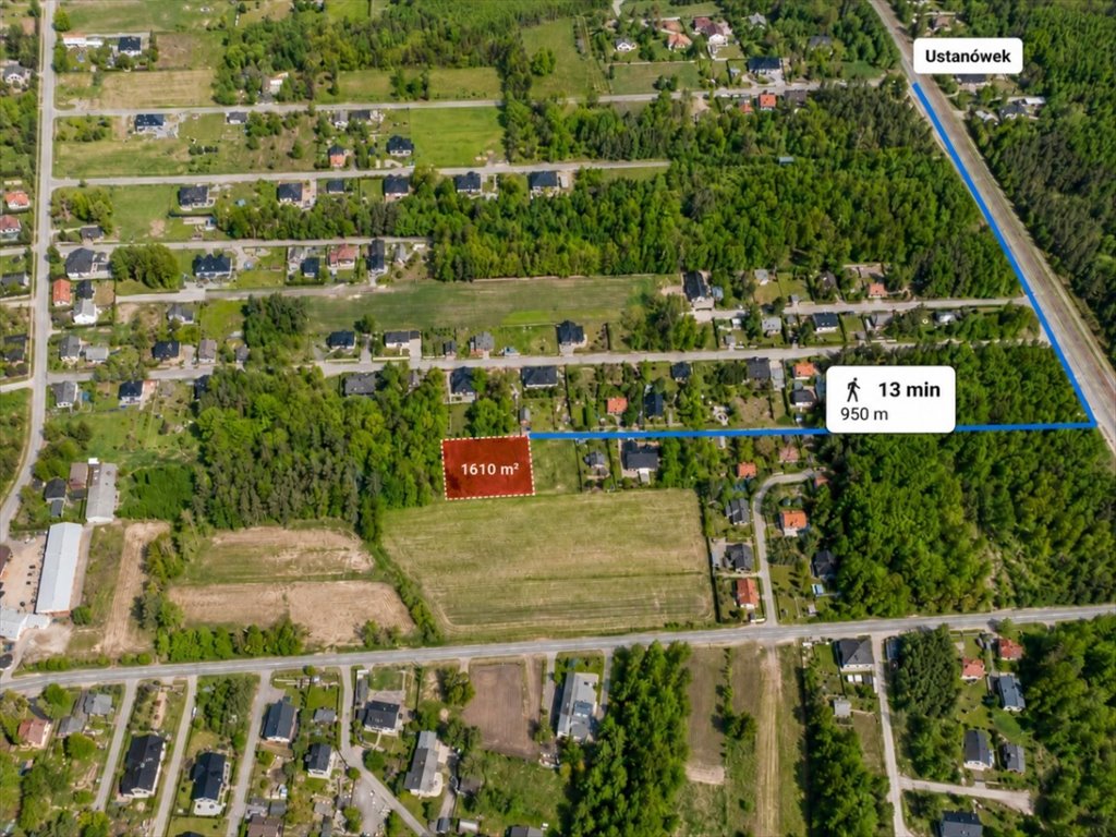 Sprzedam działkę 1610 m² w Jeziórku z planem pod dom jednorodzinny Jeziórko, Leszczynowa 17  1 610m2 Foto 1