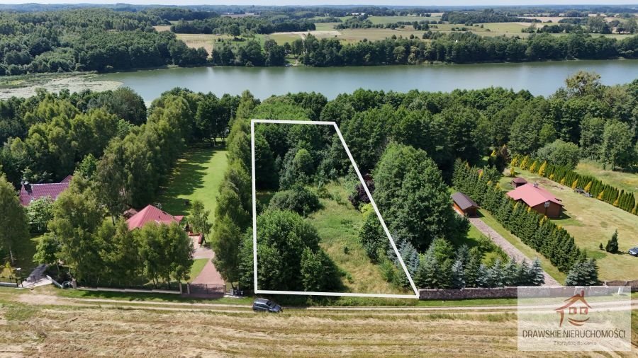 Działka nad jeziorem w Rydzewie, 4356 m², media, inwestycja Rydzewo, Rydzewo  4 356m2 Foto 1